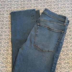 J. Crew Dark Blue Cropped Jeans
